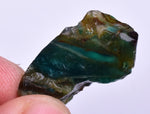 250Carats GEM SILICA CHRYSOCOLLA  PERU CHALCEDONY QUARTZ BLUE ROUGH FACET SB133