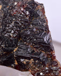 6.4cms  GEM GARNET STEPPED SPESSARTINE CRYSTALS PERU SHINY SHARP RARE GB49