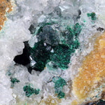11cms DRUZY CHRYSOCOLLA ATACAMITE MALACHITE QUARTZ CRYSTALS LILY MINE PERU DB64