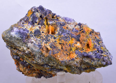11cms GEM WULFENITE FLUORITE MIMETITE CRYSTALS ALAMO ARIZONA USA MINERAL YB56