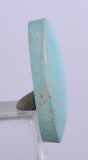2.1cms GEM NATURAL TURQUOISE SCENIC CABOCHON RARE PERU PENDANT JEWELRY BB192