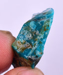 13carats GEM SILICA CHRYSOCOLLA CHALCEDONY PERU HIGH YIELD NEW FIND ROUGH SB161