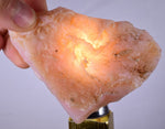 590 grams GEM PINK OPAL PERU ROUGH ANGEL SKIN TRANSLUCENT CORAL COLOR PB82