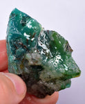 46grs GEM SILICA CHRYSOCOLLA LILY MINE PERU CHALCEDONY QUARTZ BLUE ROUGH SB136
