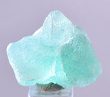 2.3cms EMERALD GREEN FLUORITE CRYSTAL PERU HUANZALA MINE SHINY NEW FIND KB10