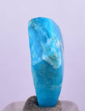 4cts GEM SILICA CHRYSOCOLLA CHALCEDONY POLISHED PERU NEW FIND BB338
