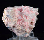 6cms RHODOCHROSITE ROSETTE QUARTZ PERU PINK CRYSTALS NEEDLES MINERAL RB129