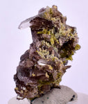 2.8cms PREMIUM EPIDOTE AXINITE QUARTZ CRYSTALS PERU AESTHETIC COLLECTOR CB138