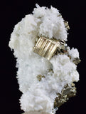 3.8cms APATITE QUARTZ PYRITE DICKITE SCHEELITE ? PERU HUANZALA AB79