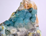 11ms DRUZY GEM SILICA CHRYSOCOLLA CHALCEDONY BOTRYOIDAL LILY MINE PERU DB95