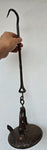54cms LENTICULAR MINERS LAMP TUNNEL RARE LANTERN IRON CAST NB09