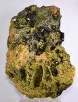 19cms EPIDOTE CRYSTALS PERU MINERAL SPECIMEN COLLECTOR  CB173