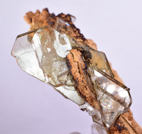 11.5cms GEMMY BARITE CRYSTALS PERU SHINY TRANSLUCENT MINERAL SPCIMEN EB69