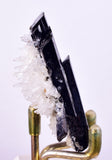 5.5cms HUBNERITE FLOATER QUARTZ CRYSTALS DOUBLY TERMINATED PERU MINERAL MB144