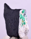 3.3cm EMERALD CRYSTAL PYRITE SLATE CALCITE QUARTZ COLOMBIA MINERAL SPECIMEN EB24