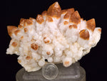 11cms STALACTITE QUARTZ HEMATOID GOETHITE LIMONITE PERU MINERAL SPECIMEN QB83