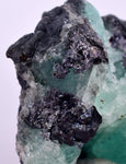 3.3cms GEOCRONITE GREEN FLUORITE CRYSTAL PERU MILPO ATACOCHA PERU SHINY KB29