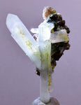 5.1cms PREMIUM EPIDOTE QUARTZ AXINITE CRYSTALS PERU AESTHETIC COLLECTOR CB135