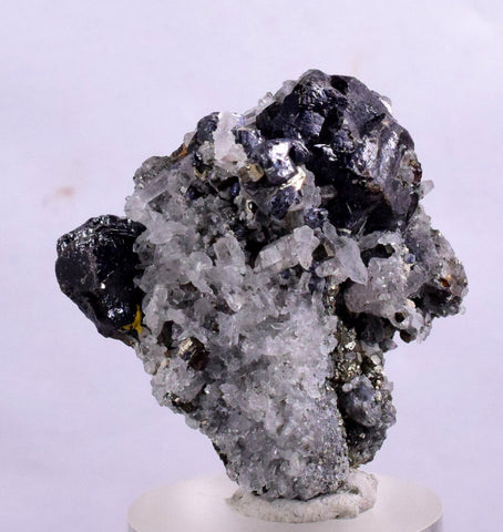 3.4cms SPHALERITE PYRITE GALENA QUARTZ CRYSTALS MINERAL SPECIMEN PERU MB28