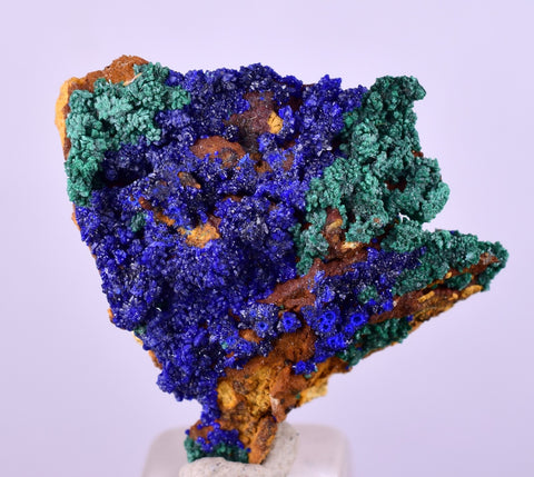 2.5cms AZURITE MALACHITE CRYSTALS MINERAL SPECIMEN AHOULI MINES MOROCCO UB220