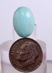 1.5cms GEM NATURAL TURQUOISE SCENIC CABOCHON RARE PERU PENDANT JEWELRY BB193