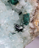 8.5cms ATACAMITE DRUZY MALCHITE CHRYSOCOLLA LILY MINE PERU MINERAL AB141