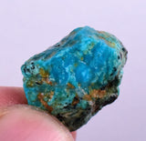 13carats GEM SILICA CHRYSOCOLLA CHALCEDONY PERU HIGH YIELD NEW FIND ROUGH SB77