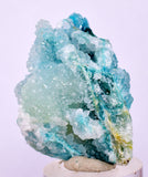 3.9cms DRUZY CHRYSOCOLLA MALACHITE QUARTZ LILY MINE PERU MINERAL SPECIMEN DB101