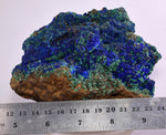 13cms AZURITE MALCHITE CRYSTALS PERU MINERAL SPECIMEN CUSCO UB138