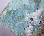 10cms DRUZY CHRYSOCOLLA QUARTZ LILY MINE PERU COPPER 2000 DISCOVERY DB81
