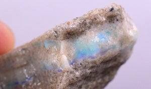 19 grams FIRE OPAL AUSTRALIA PRECIOUS BLUE FIRE OPAL COBBER MATRIX JEWELRY OB65