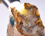 7.9cms DRUZY CHRYSOCOLLA QUARTZ LILY MINE PERU COPPER 2000 DISCOVERY DB40