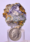 3.8cms GEM RARE WULFENITE FLUORITE MINI CRYSTALS ALAMO ARIZONA USA YB53