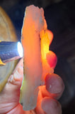 65 grams GEM PINK OPAL PERU ROUGH ANGEL SKIN TRANSLUCENT CORAL COLOR PB68