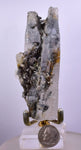 8.8cms GEM QUARTZ TWIN NATURAL CHLORITE INCLUDED PHANTOM CRYSTAL PERU  QB29