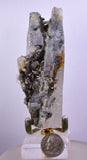 8.8cms GEM QUARTZ TWIN NATURAL CHLORITE INCLUDED PHANTOM CRYSTAL PERU  QB29