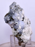 6.1cm  BLUE DOLOMITE SELLAITE CRYSTALS CHALCOPYRITE QUARTZ CALCITE PERU GB28
