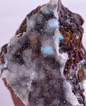 7.5cms DRUZY CHRYSOCOLLA QUARTZ LILY MINE PERU COPPER 2000 DISCOVERY DB25