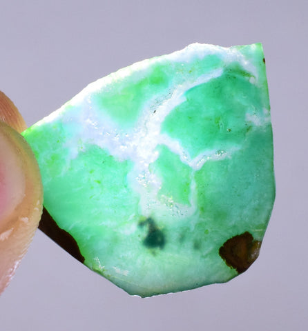 2grs GEM SILICA CHRYSOCOLLA SLAB PERU CHALCEDONY QUARTZ BLUE ROUGH SB71