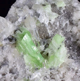 6.5cms AUGELITE CRYSTAL PERU DARK GREEN BRIGHT NEEDLE QUARTZ PASTO BUENO AE388