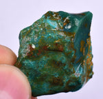 11.5grs GEM SILICA CHRYSOCOLLA LILY MINE PERU CHALCEDONY QUARTZ BLUE ROUGH SB150