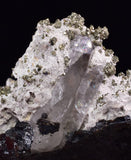 14cms PYRITE QUARTZ  CALCITE SPHALERITE SHINY CRYSTALS MINERAL COLLECTOR MB84