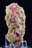 6.5cms GEM RHODOCHROSITE FLUORITE PYRITE CRYSTAL QUARTZ CHINA FLUORESCENT RB313