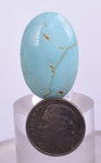 2.6cms GEM NATURAL TURQUOISE SCENIC CABOCHON RARE PERU PENDANT JEWELRY BB191