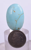 2.6cms GEM NATURAL TURQUOISE SCENIC CABOCHON RARE PERU PENDANT JEWELRY BB191