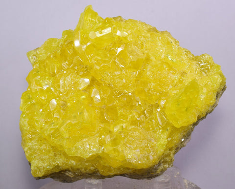 8.8cms SULPHUR NATURAL CRYSTALS BOLIVIA SULFUR POTOSI MINERAL SPECIMEN YB21