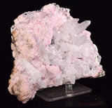 14cms RHODOCHROSITE ROSETTE QUARTZ PERU SPHALERITE JORDANITE ? CRYSTALS RBZ417