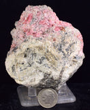 7.8cms RHODOCHROSITE QUARTZ CRYSTAL RHOMBOHEDRAL SUPER MINIATURE RB625