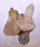 7cms CALCITE WITH QUARTZ CRYSTALS PERU SHINY MINERAL SPECIMEN COLLECTOR GB06