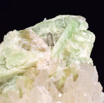7.5cms AUGELITE CRYSTAL PERU DARK GREEN BRIGHT NEEDLE QUARTZ PASTO BUENO AB233